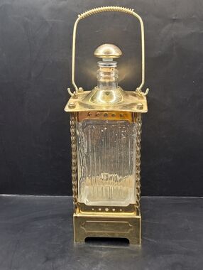 Vintage Musical Liquor Glass Decanter w/Pourer Spout - Made In Japan READ